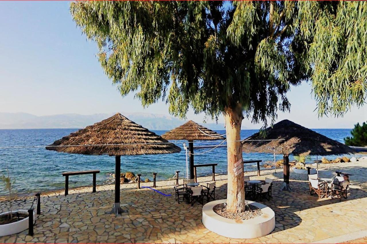 Paralia Sergoulas Steinturm Mit Dach-Terrasse Zwischen Fluss, Meer Und Gebirge- Spiti Pirgos מראה חיצוני תמונה