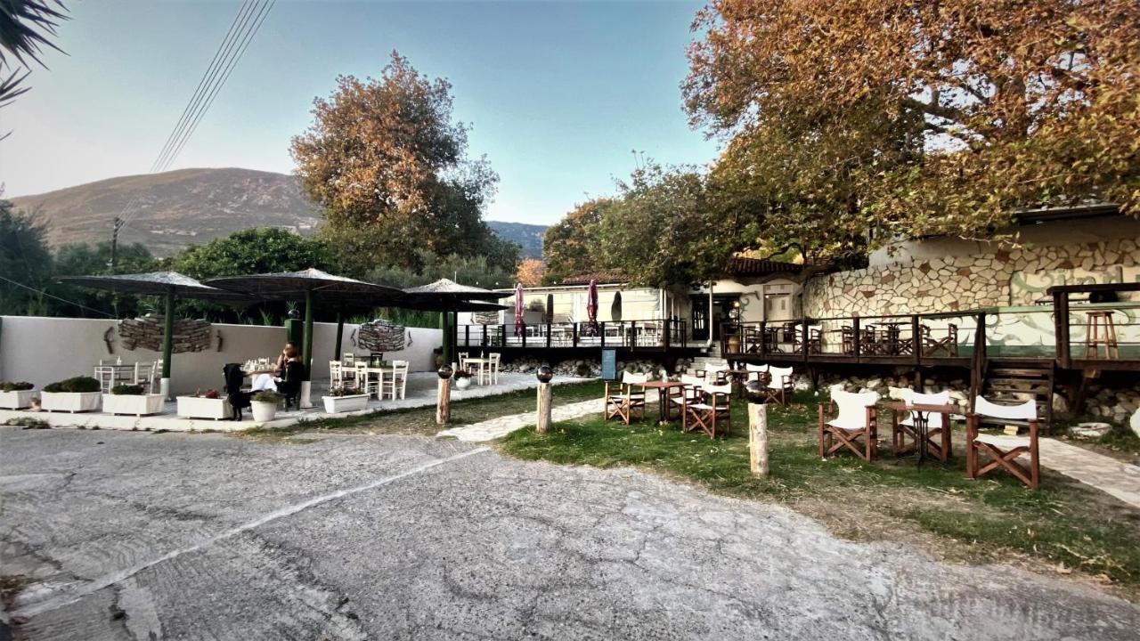 Paralia Sergoulas Steinturm Mit Dach-Terrasse Zwischen Fluss, Meer Und Gebirge- Spiti Pirgos מראה חיצוני תמונה